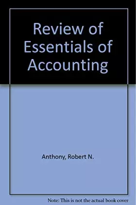 Couverture du produit · A Review of Essentials of Accounting