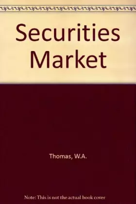 Couverture du produit · The Securities Market