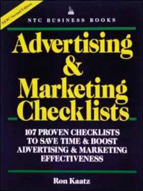 Couverture du produit · Advertising & Marketing Checklists