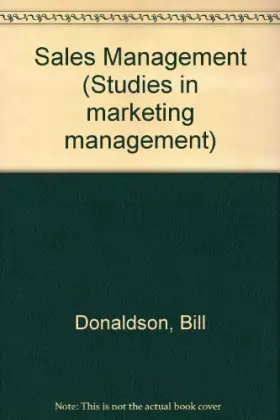 Couverture du produit · Sales Management (Studies in Marketing Management)