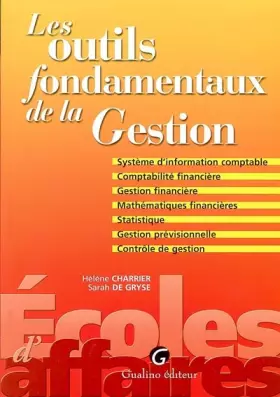 Couverture du produit · Les outils fondamentaux de la gestion