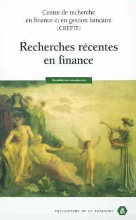 Couverture du produit · Recherches récentes en finance