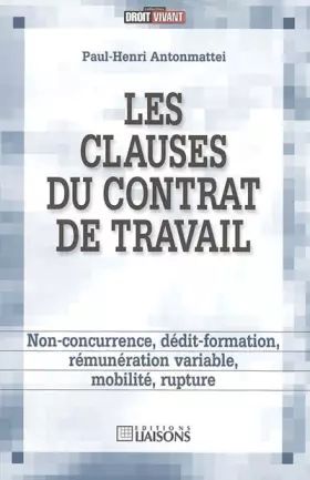 Couverture du produit · Les clauses du contrat de travail