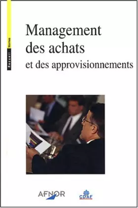 Couverture du produit · Management des achats et des approvisionnements