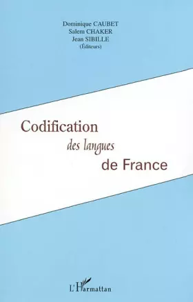 Couverture du produit · CODIFICATION DES LANGUES DE FRANCE