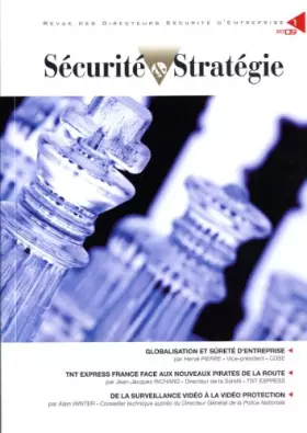 Couverture du produit · Globalisation et sûreté d'entreprise (Sécurité et stratégie n.1 - Mars 2009)