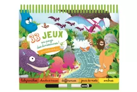 Couverture du produit · 33 JEUX AU PAYS DES DINOSAURES ! (COLL. BLOC-NOTES)