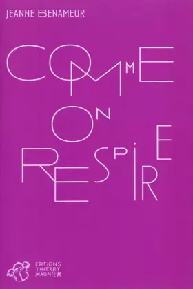 Couverture du produit · Comme on respire