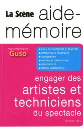 Couverture du produit · Engager des artistes et techniciens du spectacle