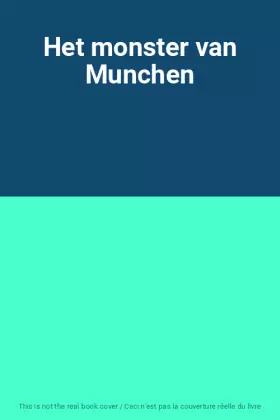 Couverture du produit · Het monster van Munchen