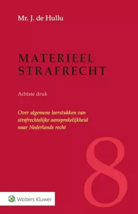 Couverture du produit · Materieel strafrecht