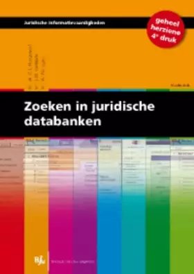 Couverture du produit · Zoeken in juridische databanken