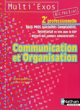 Couverture du produit · COMMUNICATION ORGA 2E PRO ELEV