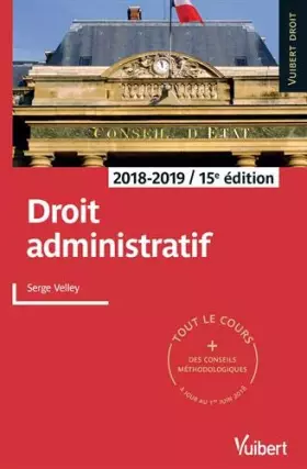 Couverture du produit · Droit administratif 2018-2019