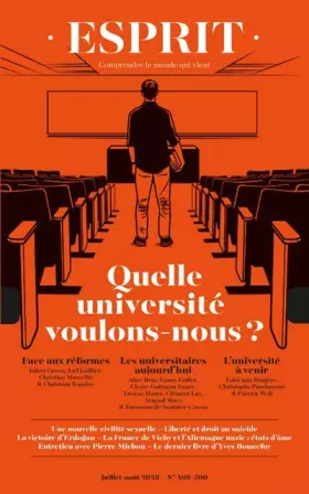 Couverture du produit · Esprit - Quelle université voulons-nous ?: Juillet-août 2023