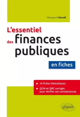 Couverture du produit · l'Essentiel des Finances Publiques en Fiches