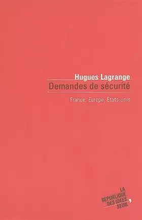 Couverture du produit · Demandes de sécurité : France, Europe, Etats-Unis