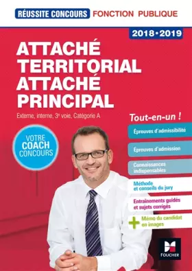 Couverture du produit · Réussite Concours - Attaché territorial, Attaché principal Cat. A - 2018-2019 - Préparation complète