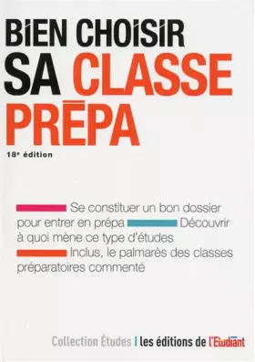 Couverture du produit · Bien choisir sa classe prépa 18e édition