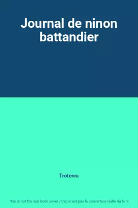 Couverture du produit · Journal de ninon battandier