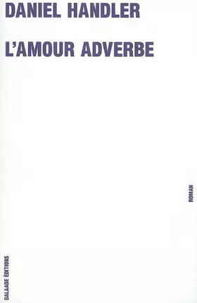 Couverture du produit · L'amour adverbe
