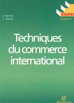 Couverture du produit · Techniques du commerce international