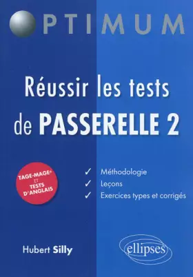 Couverture du produit · Réussir les Tests Passerelle 2 Tage Mage et Tests d'Anglais