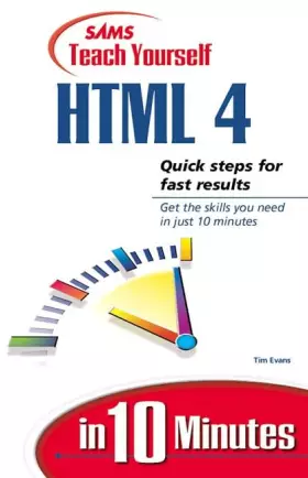 Couverture du produit · Sams Teach Yourself Html 4.0 in 10 Minutes
