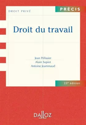 Couverture du produit · Droit du travail