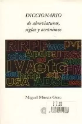 Couverture du produit · Diccionario de Abreviaturas, Siglas y Acronimos: 100 (EDICIONES DE BOLSILLO)