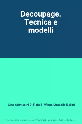 Couverture du produit · Decoupage. Tecnica e modelli
