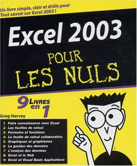 Couverture du produit · Excel 2003, 9 en 1 pour les nuls
