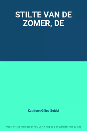 Couverture du produit · STILTE VAN DE ZOMER, DE
