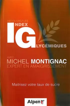 Couverture du produit · Index IG glycémiques Montignac