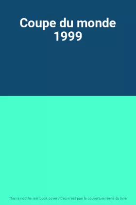 Couverture du produit · Coupe du monde 1999