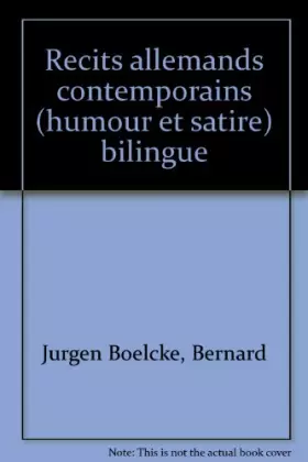 Couverture du produit · RECITS ALLEMAND CONTEMPORAINS HUMOUR ET SATIRE