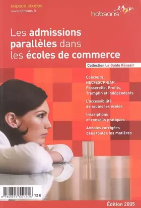 Couverture du produit · Les admissions parallèles dans les écoles de commerce