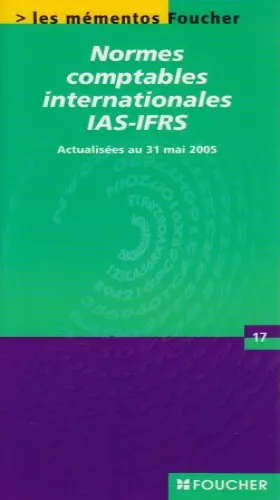 Couverture du produit · Normes comptables internationales IAS-IFRS (Ancienne Edition)