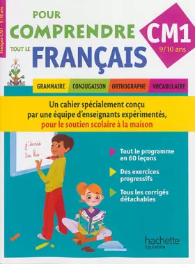 Couverture du produit · Pour comprendre tout le français CM1: Grammaire, conjugaison, orthographe, vocabulaire