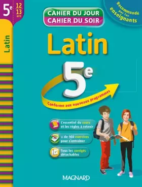 Couverture du produit · Cahier du Jour / Cahier du Soir - Latin 5e