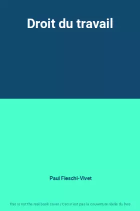 Couverture du produit · Droit du travail