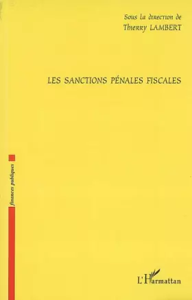 Couverture du produit · Les sanctions pénales fiscales