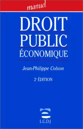 Couverture du produit · Droit public économique