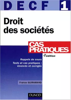 Couverture du produit · DECF, tome 1 : Droit des sociétés