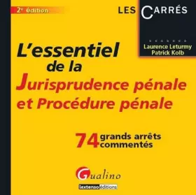 Couverture du produit · L'essentiel de la jurisprudence pénale et Procédure pénale