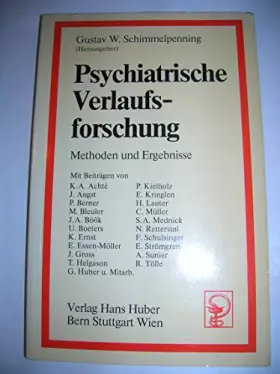 Couverture du produit · Psychiatrische Verlaufsforschung: Methoden und Ergebnisse