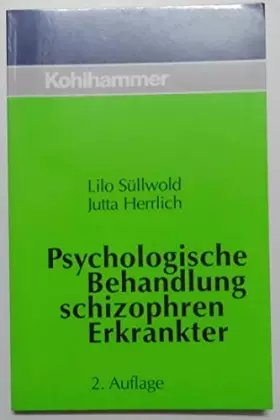 Couverture du produit · Psychologische Behandlung schizophren Erkrankter