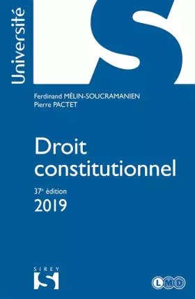 Couverture du produit · Droit constitutionnel 2019 - 37e éd.