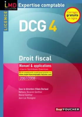 Couverture du produit · DROIT FISCAL MANUEL ET APPLICATIONS  (Ancienne édition)