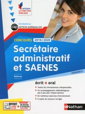 Couverture du produit · Concours Secrétaire administratif et SAENES - Catégorie B - 2018